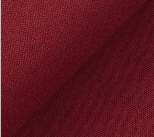 10oz Cotton Duck Canvas - 1/2 YARD - Burgundy