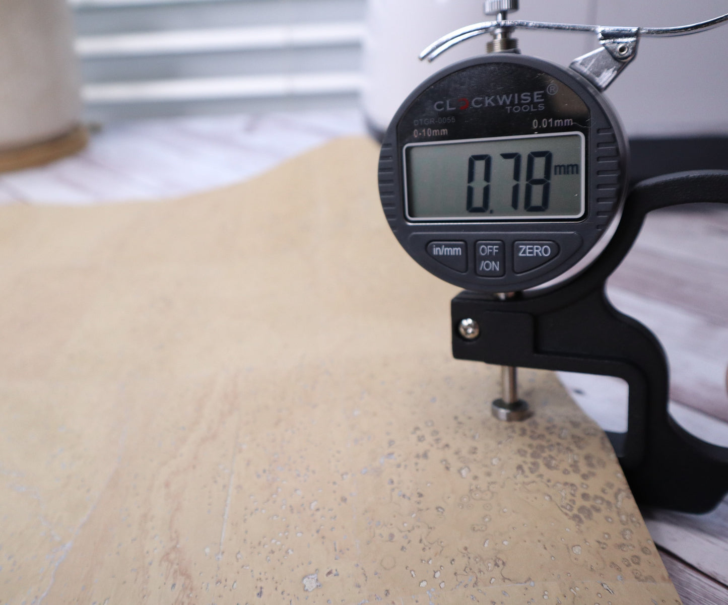 REMNANT/OFFCUT - Cork Fabric 18" x 34" - Sand