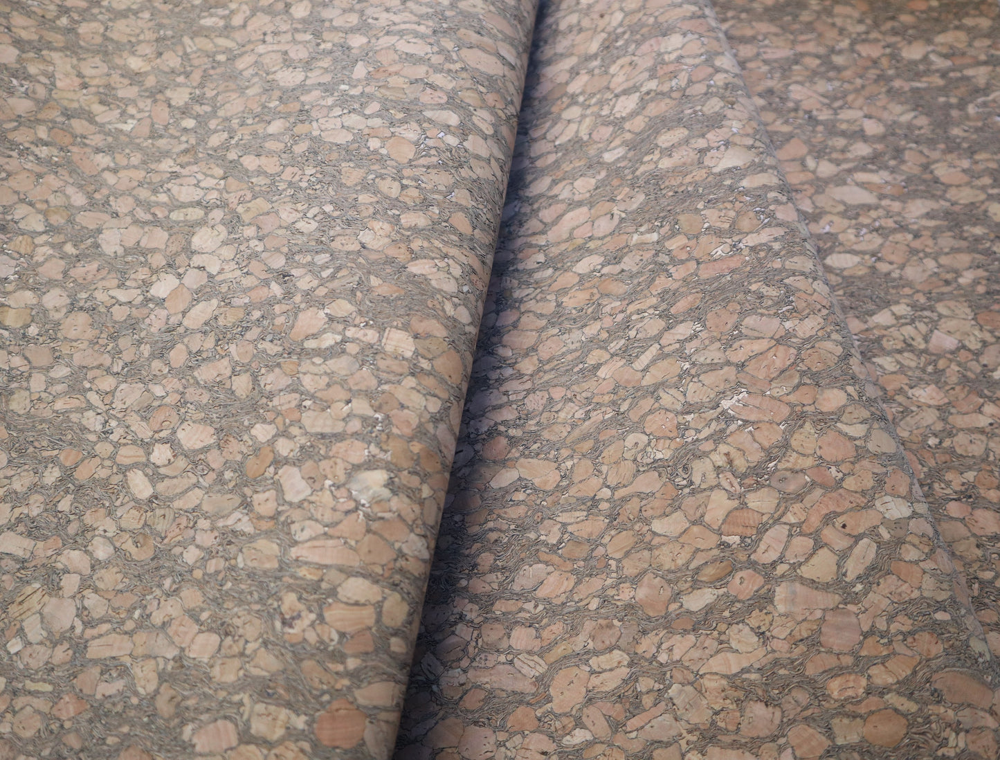 REMNANT/OFFCUT - Cork Fabric 18" x 18" - Small Timber Root