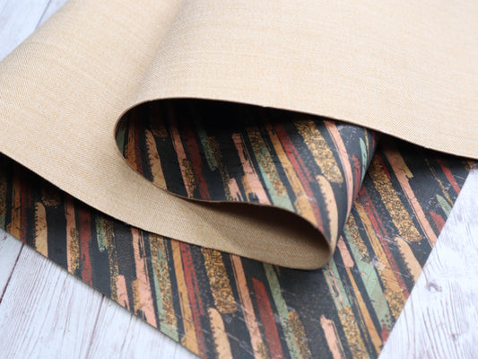REMNANT/OFFCUT - Cork Fabric 15.5" x 26" - Skatepark