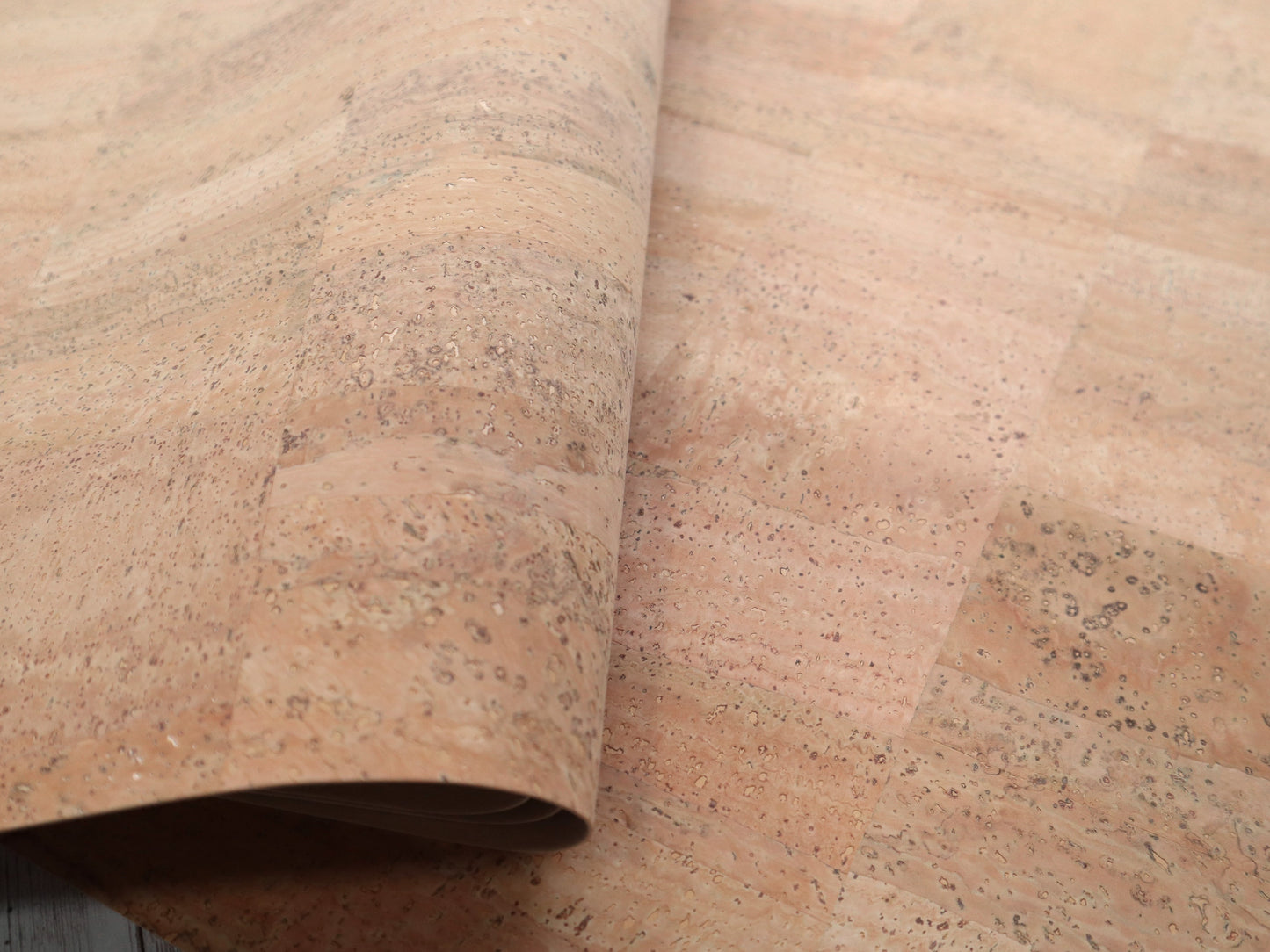 REMNANT/OFFCUT - Cork Fabric 12" x 26" - Natural