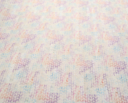 REMNANT/OFFCUT - Cork Fabric 12" x 26" - Coastal Wonder