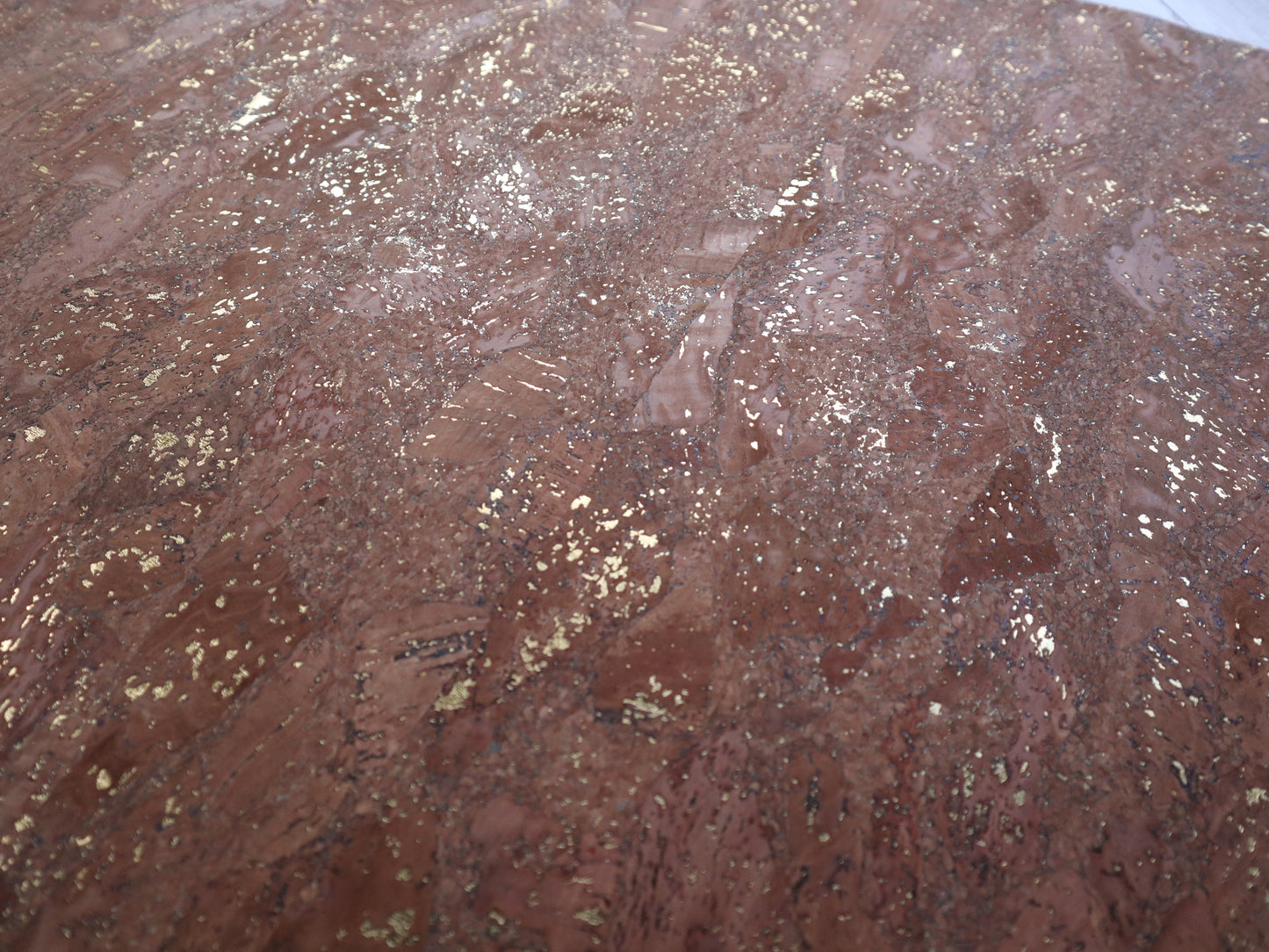 REMNANT/OFFCUT - Cork Fabric 18"x33.5" - Golden Chestnut