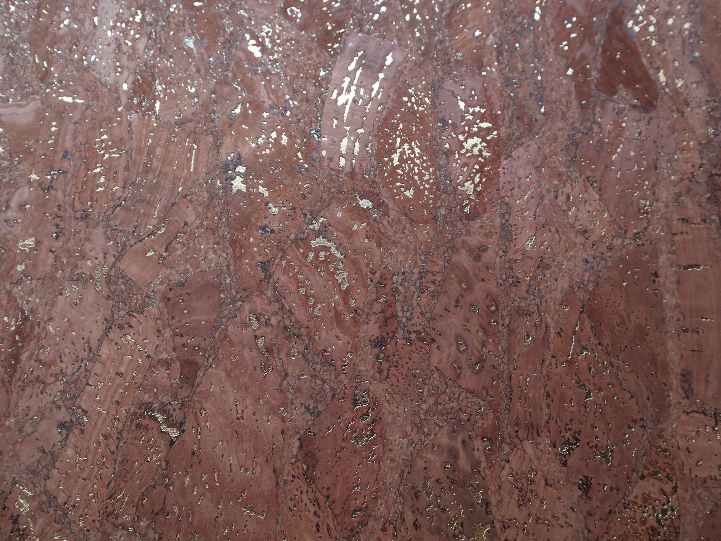 REMNANT/OFFCUT - Cork Fabric 18"x33.5" - Golden Chestnut