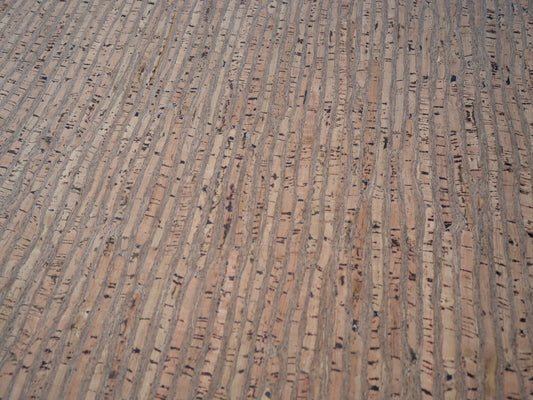 REMNANT/OFFCUT - Cork Fabric 11.25" x 31.75" - Deep Bark