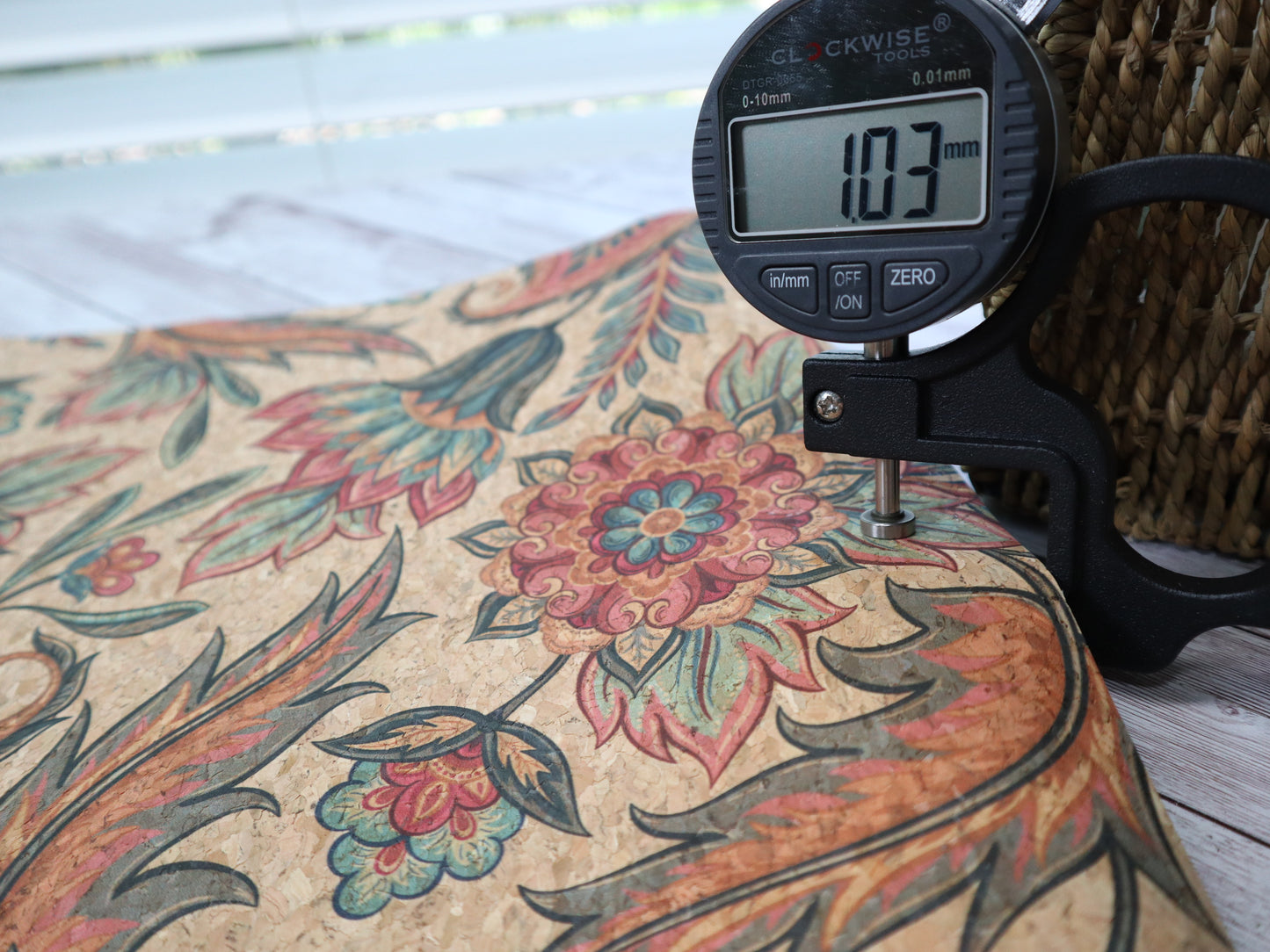 Cork Fabric Sheet - Floral Paradise