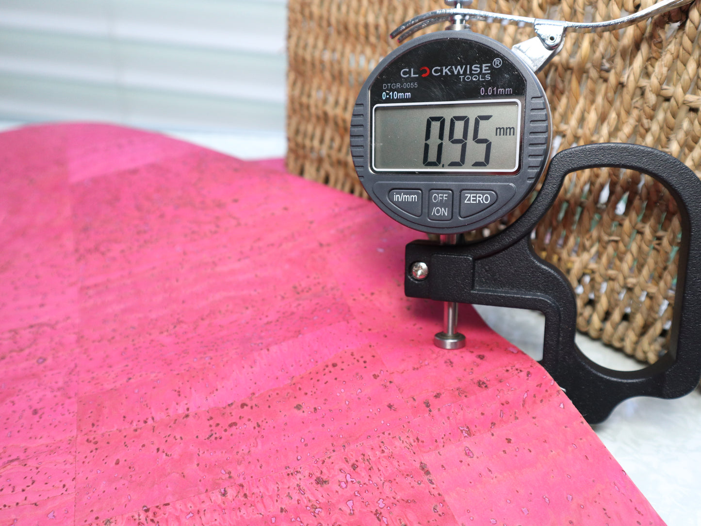 Cork Fabric Sheet - Pretty In Pink