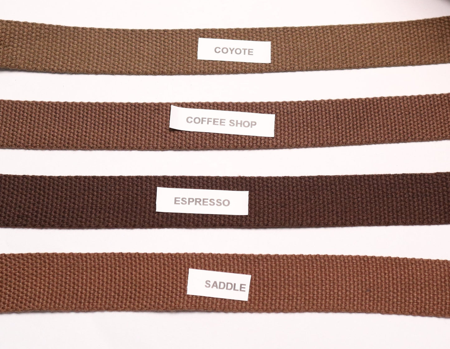 1" Webbing By the Yard -Espresso