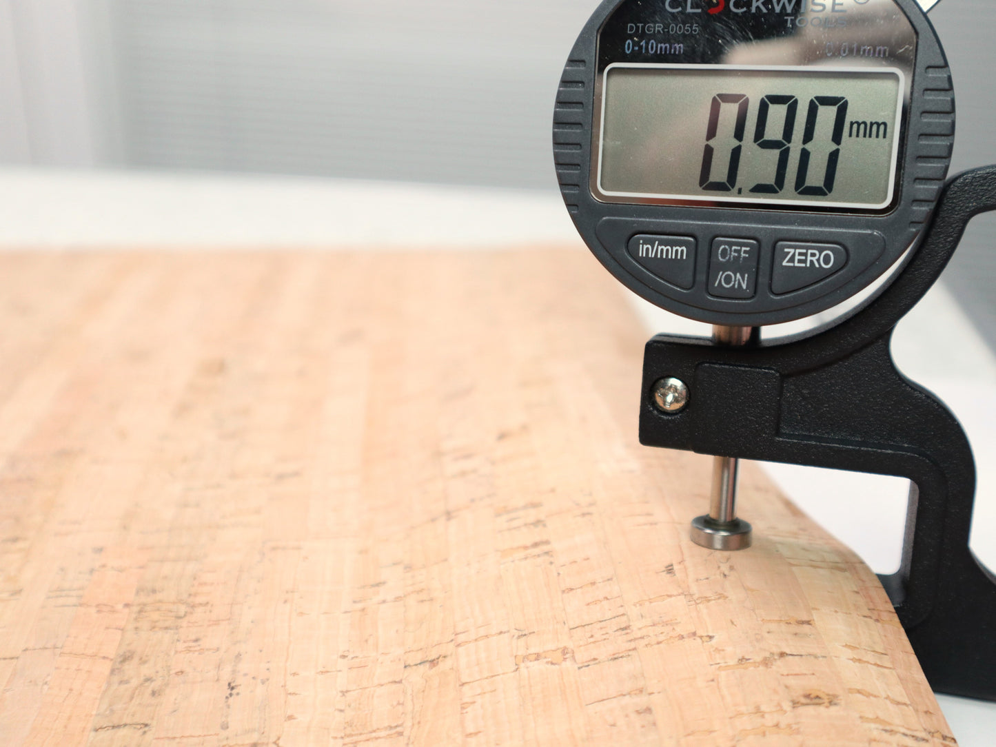 REMNANT/OFFCUT - Cork Fabric 18" x 26" - Rustic Natural