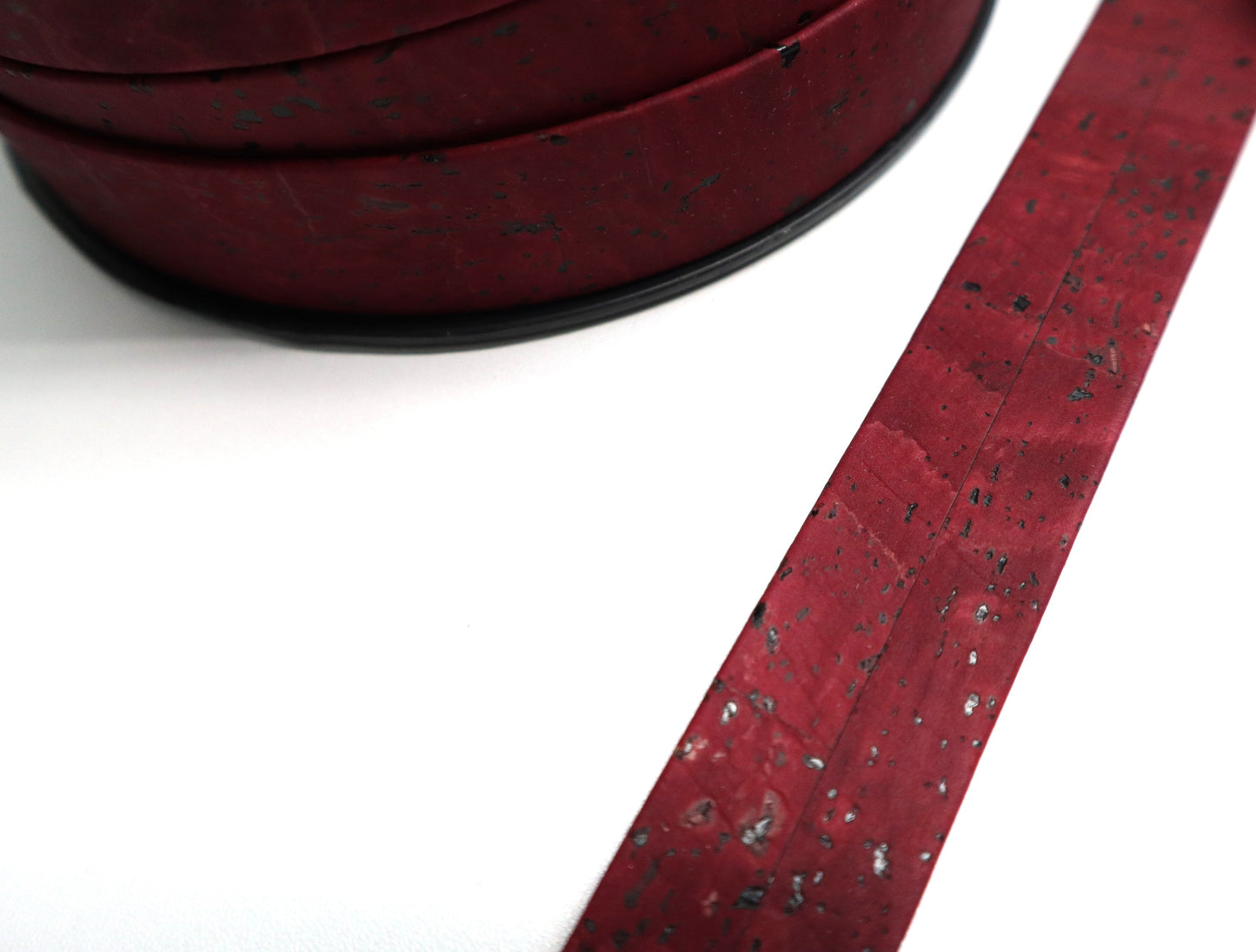Flat Cork Cord by the Yard - Bordeaux