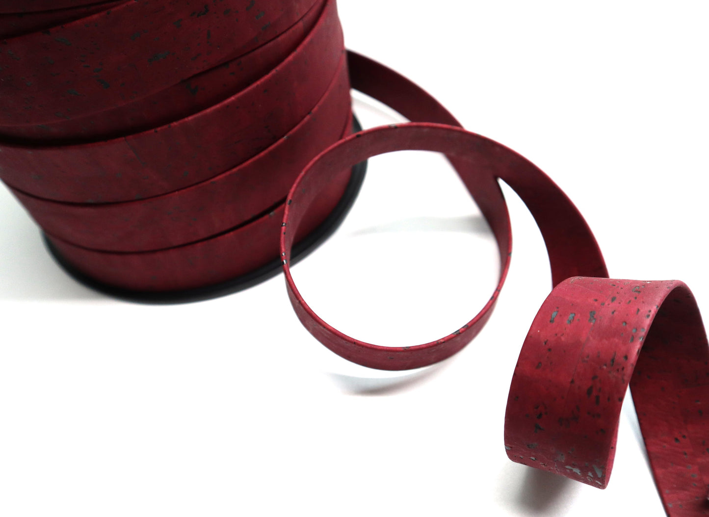 Flat Cork Cord by the Yard - Bordeaux