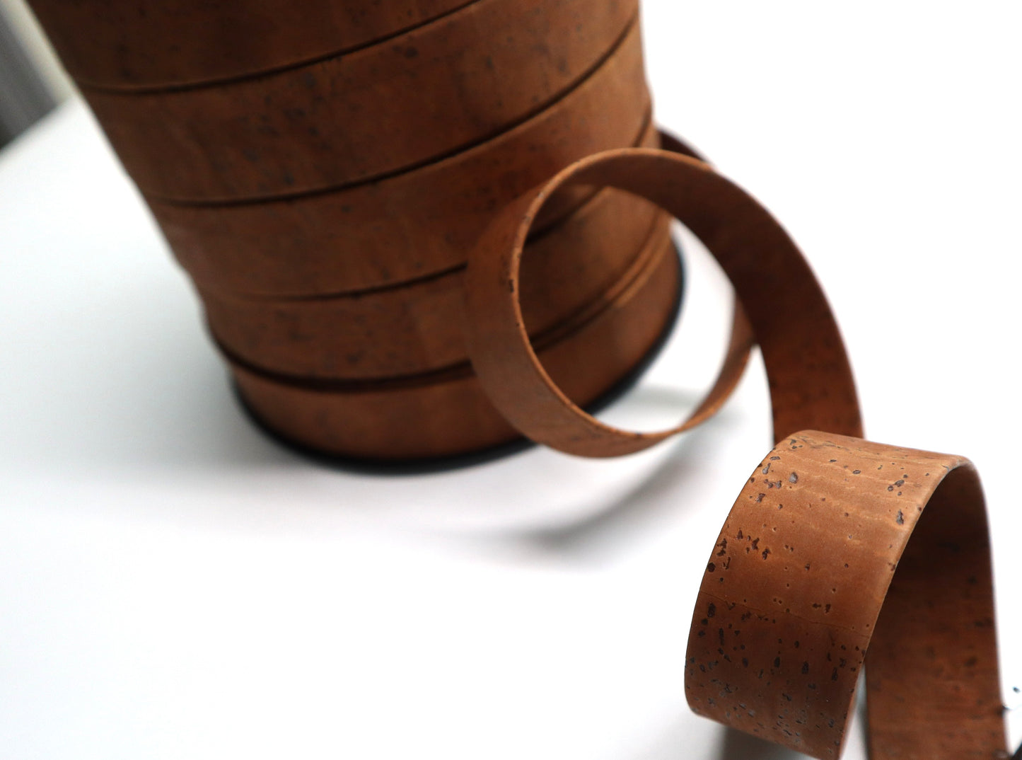 Flat Cork Cord by the Yard - Cinnamon