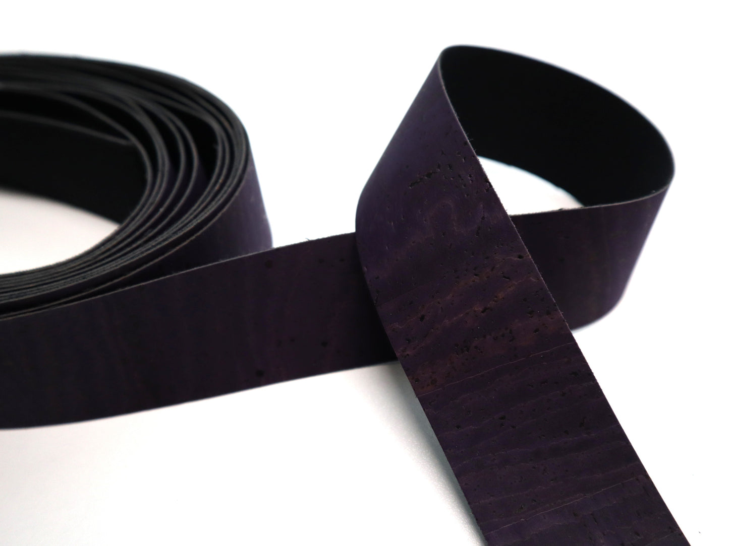 Cork Ribbon By the Yard - Eggplant