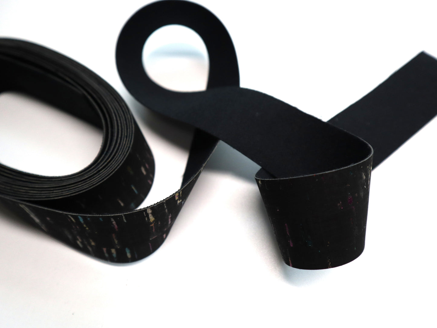 Cork Ribbon By the Yard - Onyx Rainbow