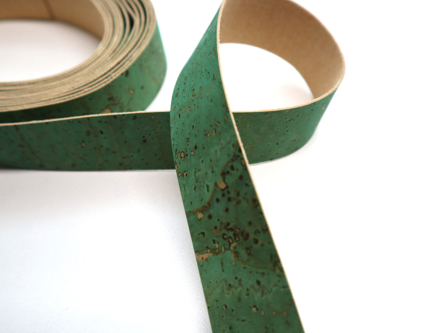 Cork Ribbon By the Yard - Grass Green