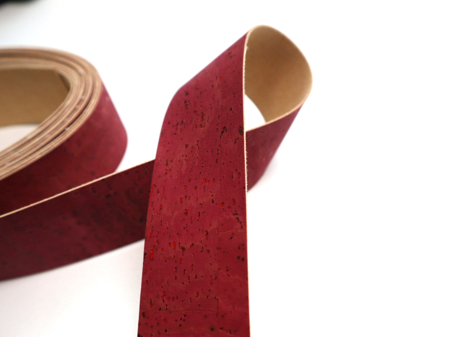 Cork Ribbon By the Yard - Sangria