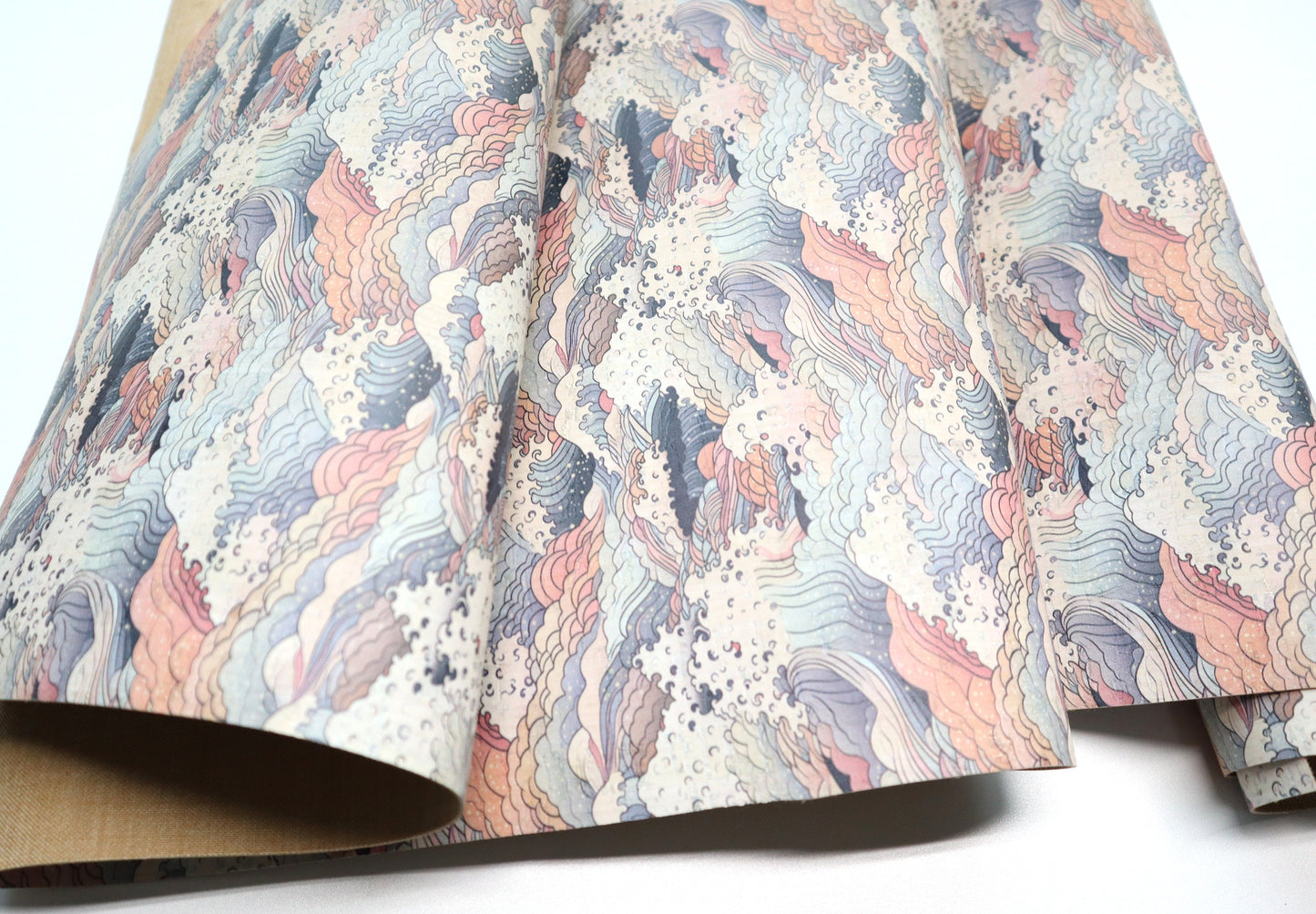 Cork Fabric Roll - Enchanted Waves