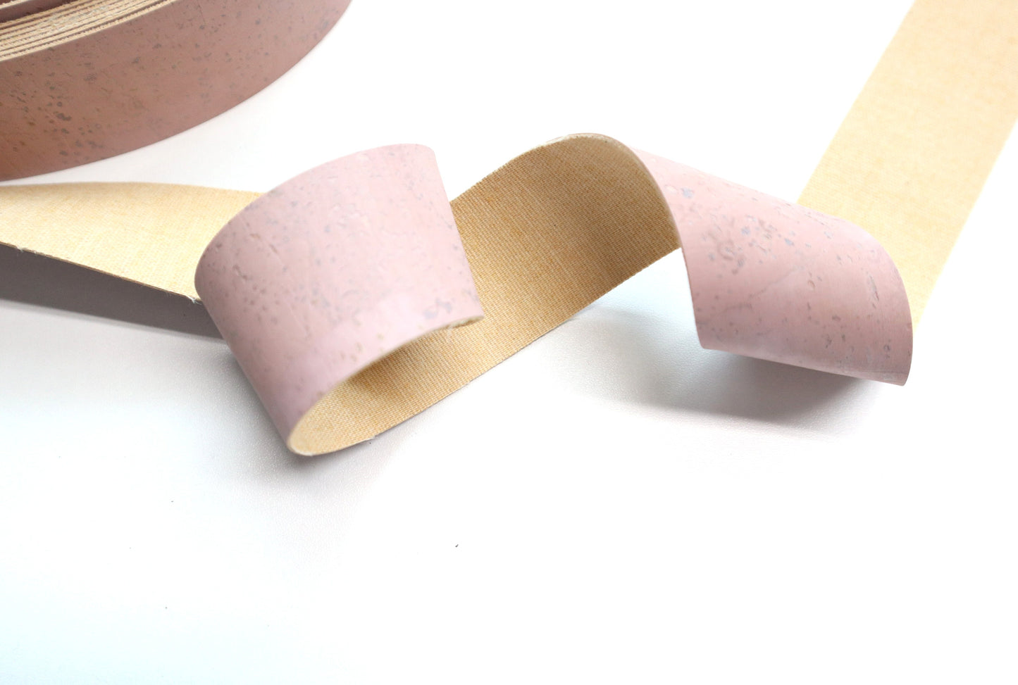 Cork Ribbon By the Yard - Ballerina Pink