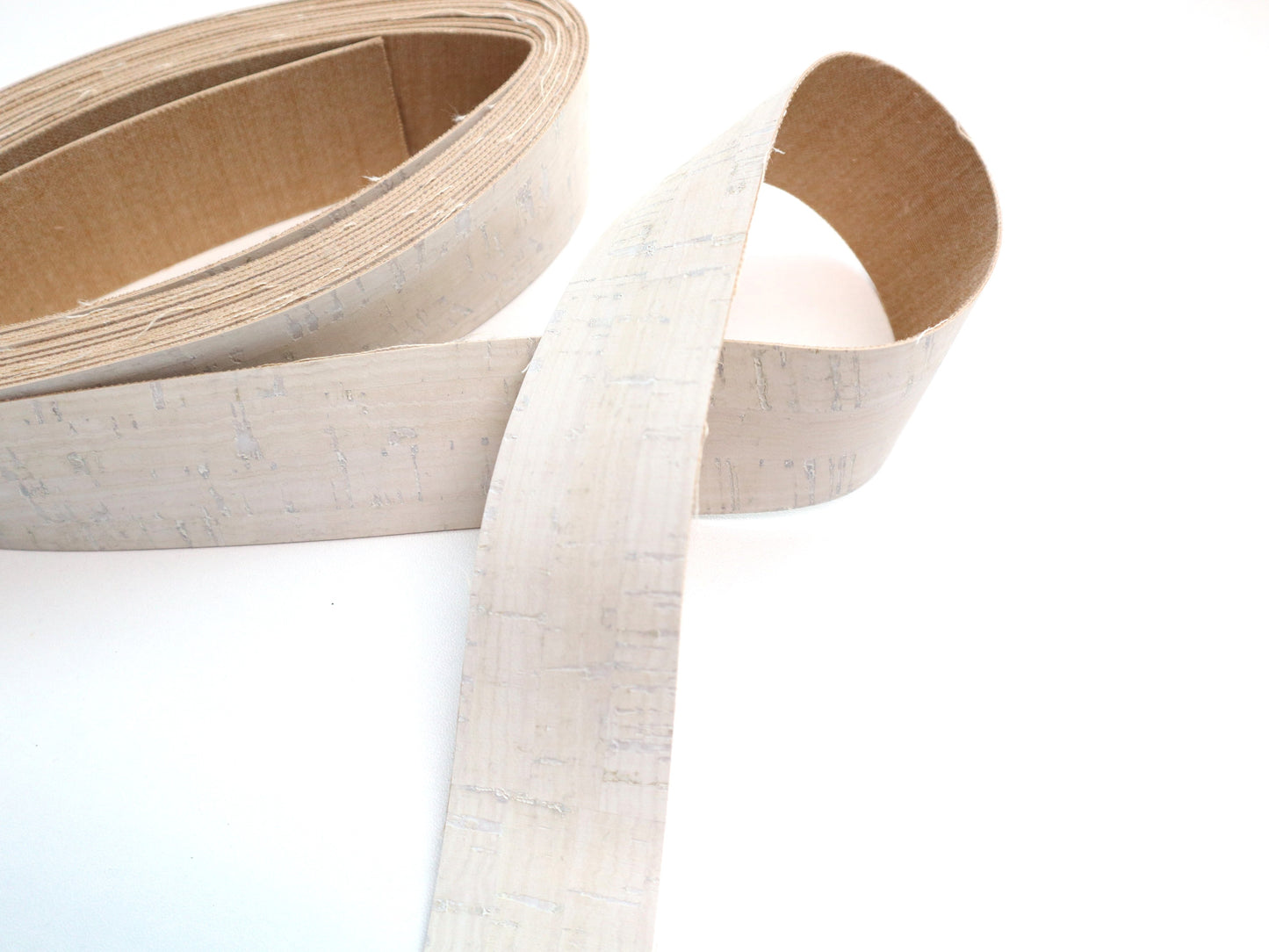 Cork Ribbon By the Yard - Rustic White