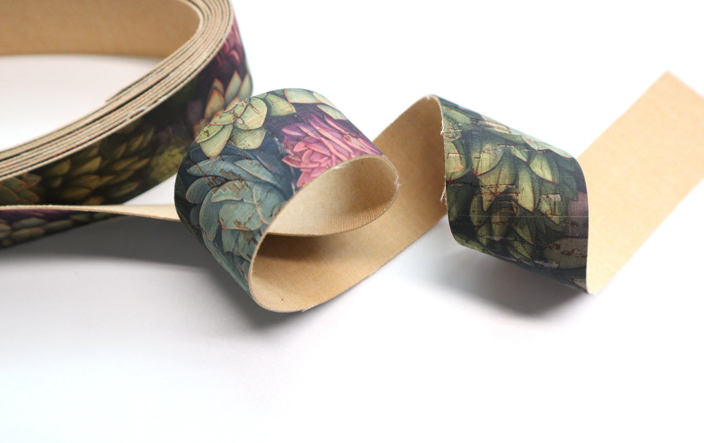 Cork Ribbon By the Yard - Succulents