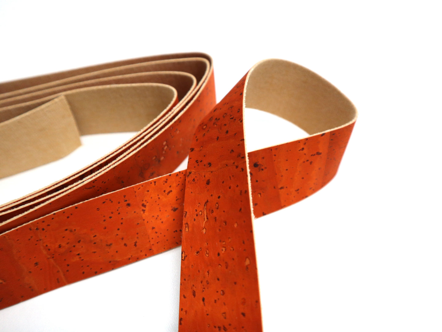 Cork Ribbon By the Yard - Pumpkin