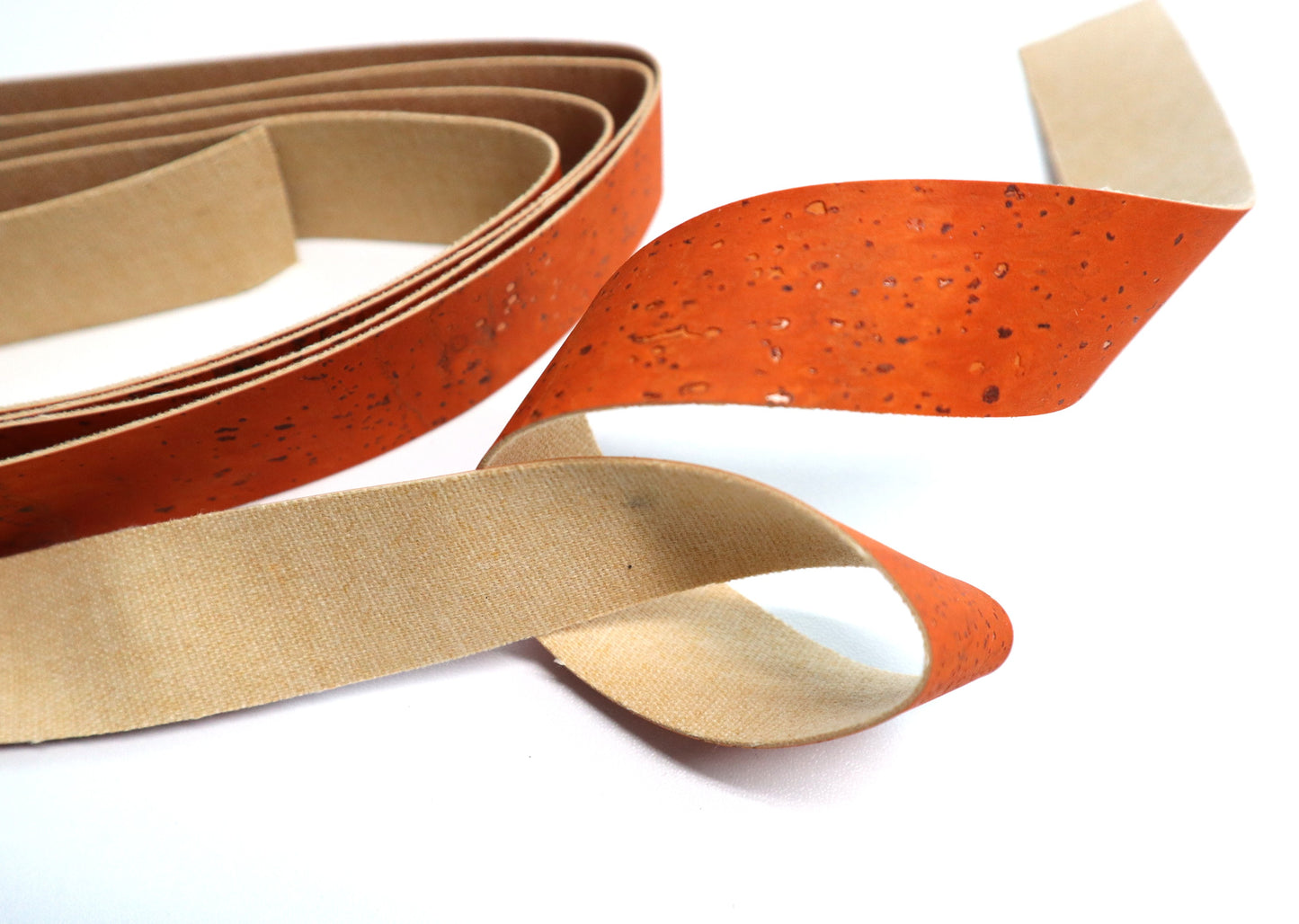 Cork Ribbon By the Yard - Pumpkin
