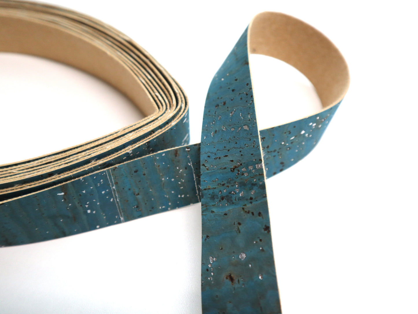 Cork Ribbon By the Yard - Silver Lagoon