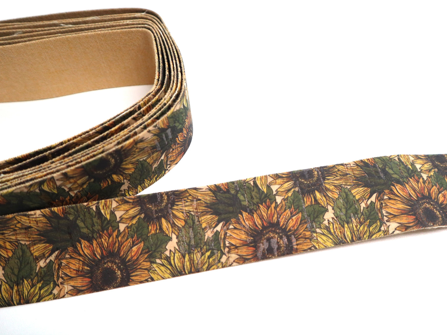 Cork Ribbon By the Yard - Sunflower