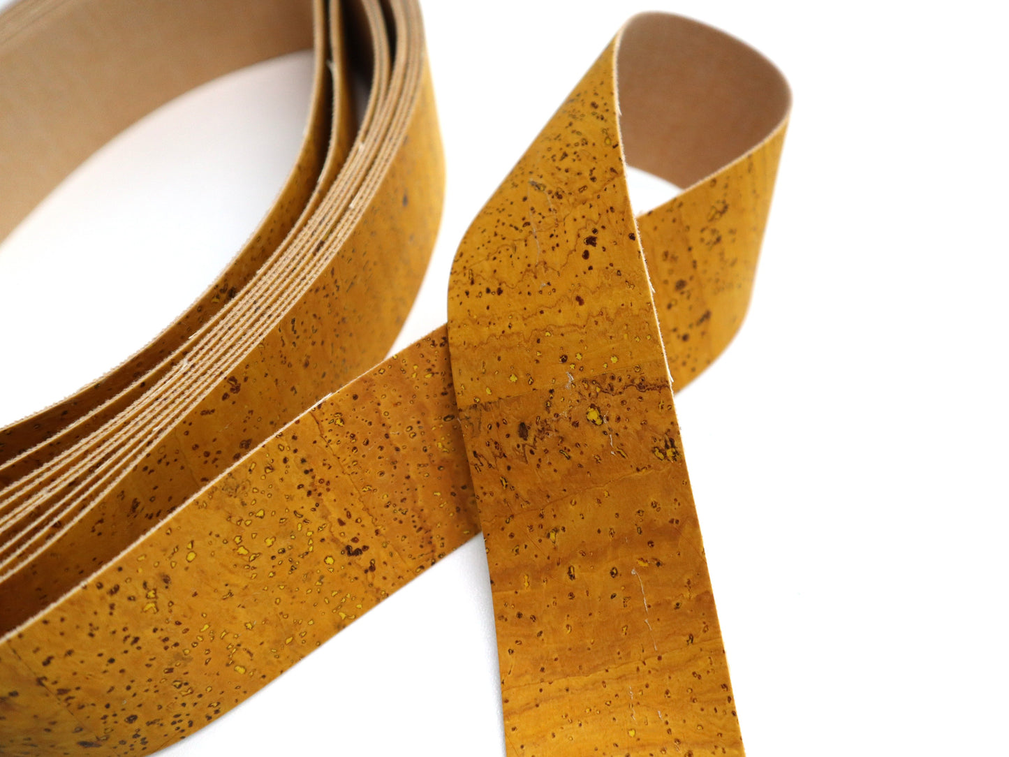 Cork Ribbon By the Yard - Turmeric