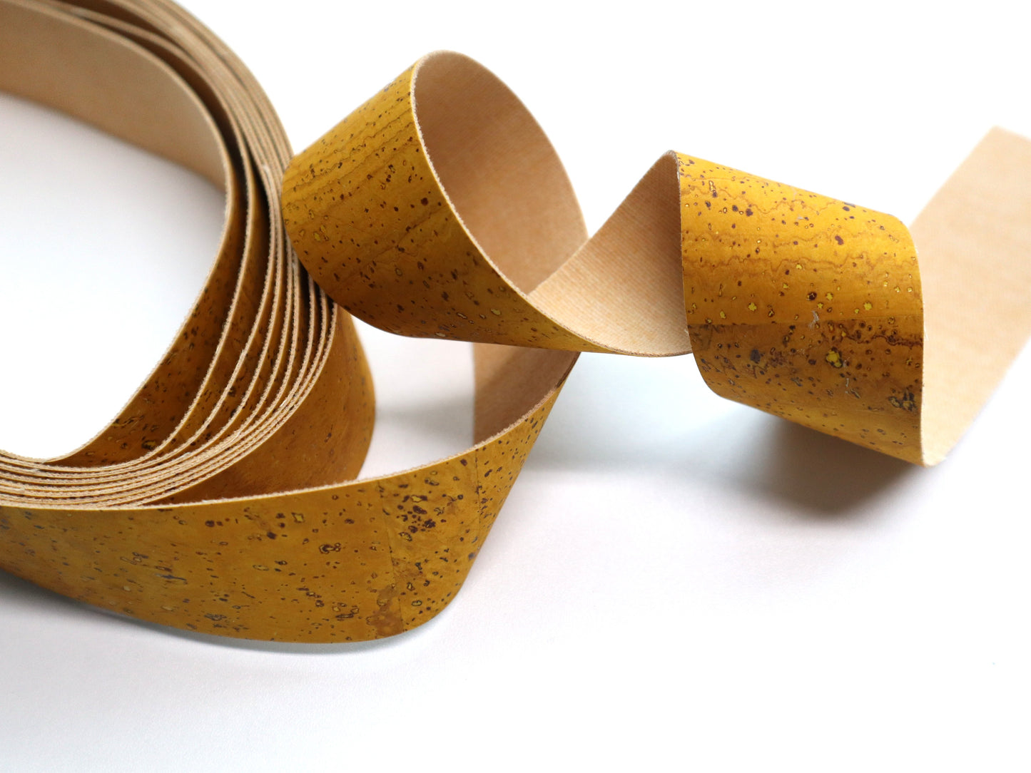 Cork Ribbon By the Yard - Turmeric