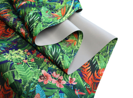 REMNANT/OFFCUT - Waterproof Canvas - Jungle 18" x 34"