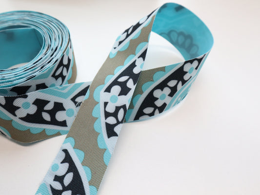 WPC Ribbon By the Yard - Khaki Medallion