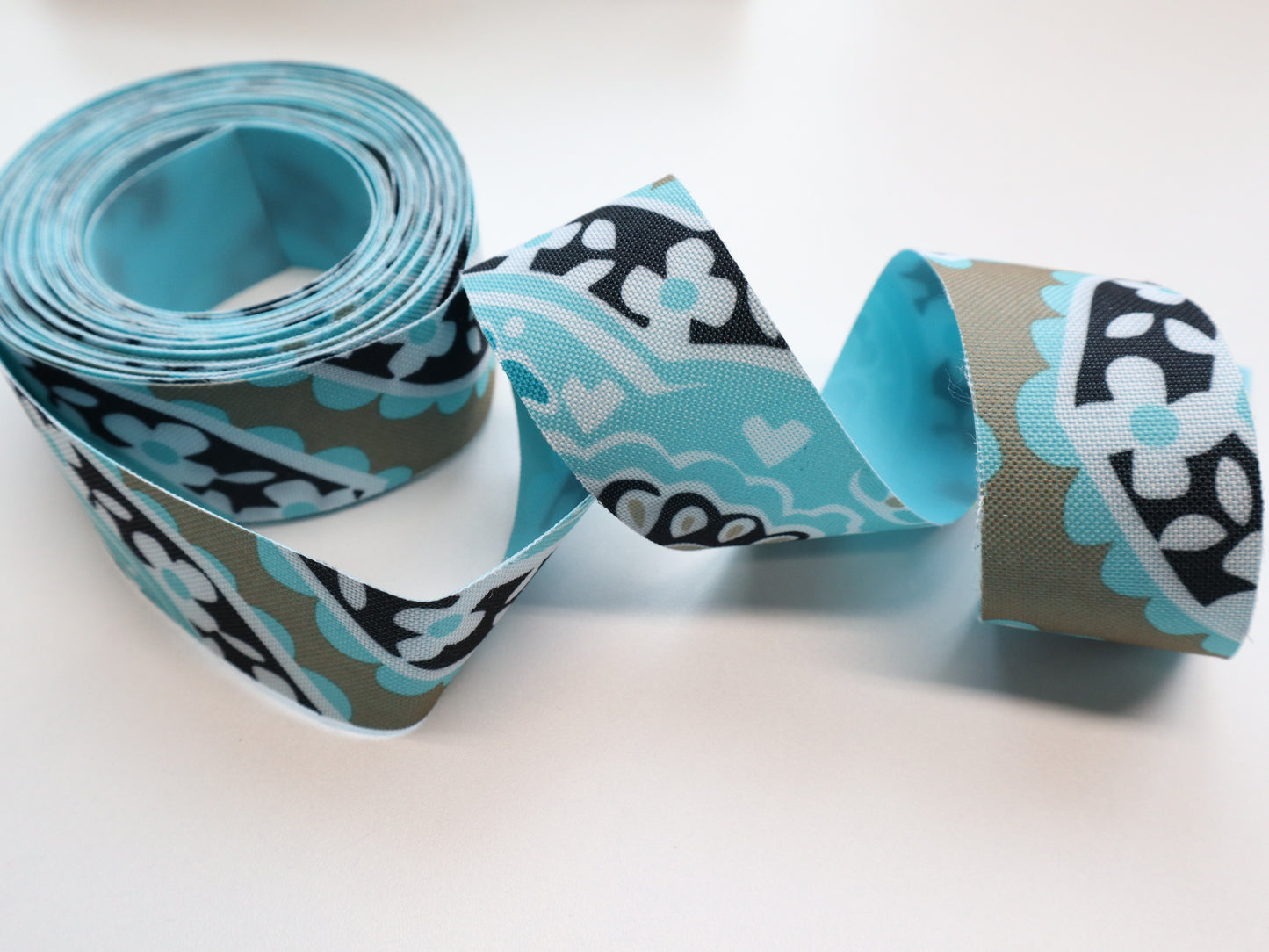 WPC Ribbon By the Yard - Khaki Medallion