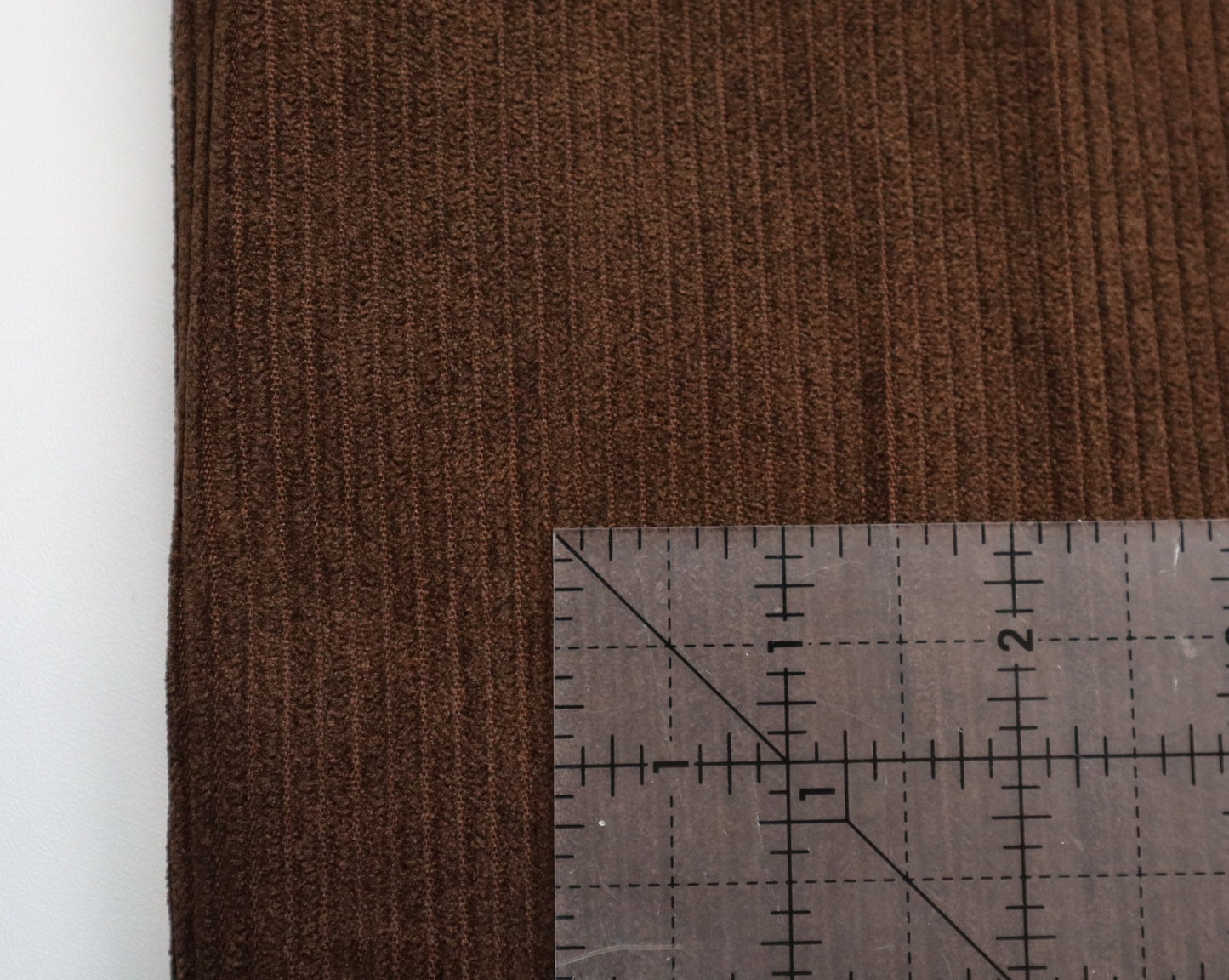 REMNANT/OFFCUT - Corduroy 7 Wale - Chocolate - 17" x 58"