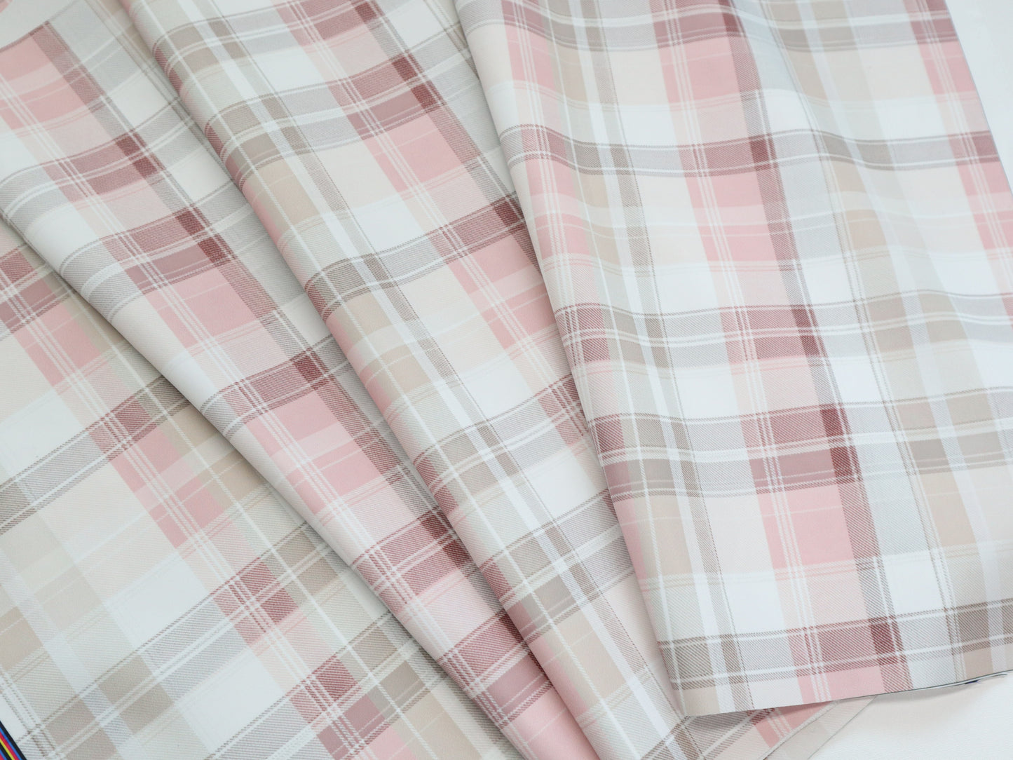 Bonded Nylon- Pink Plaid