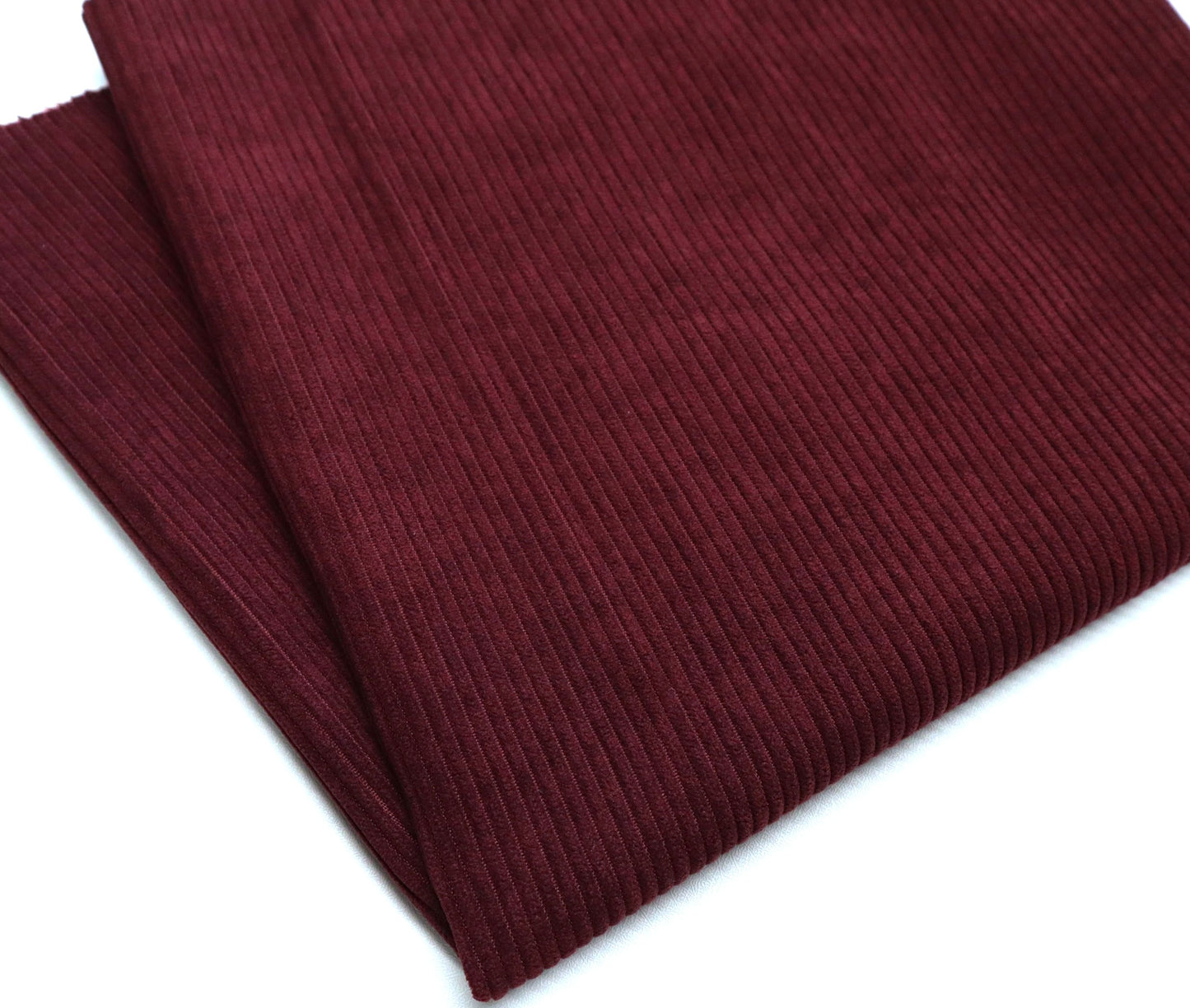 REMNANT/OFFCUT - Corduroy 7 Wale - Merlot- 18.5" x 35"