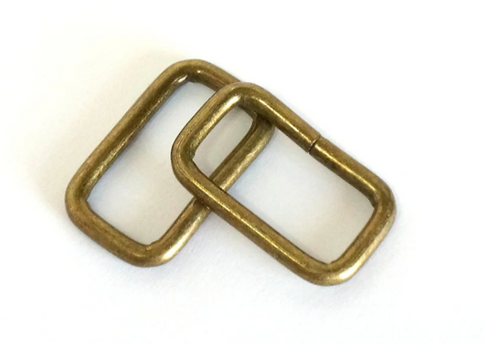 Rectangle Rings Antique Brass