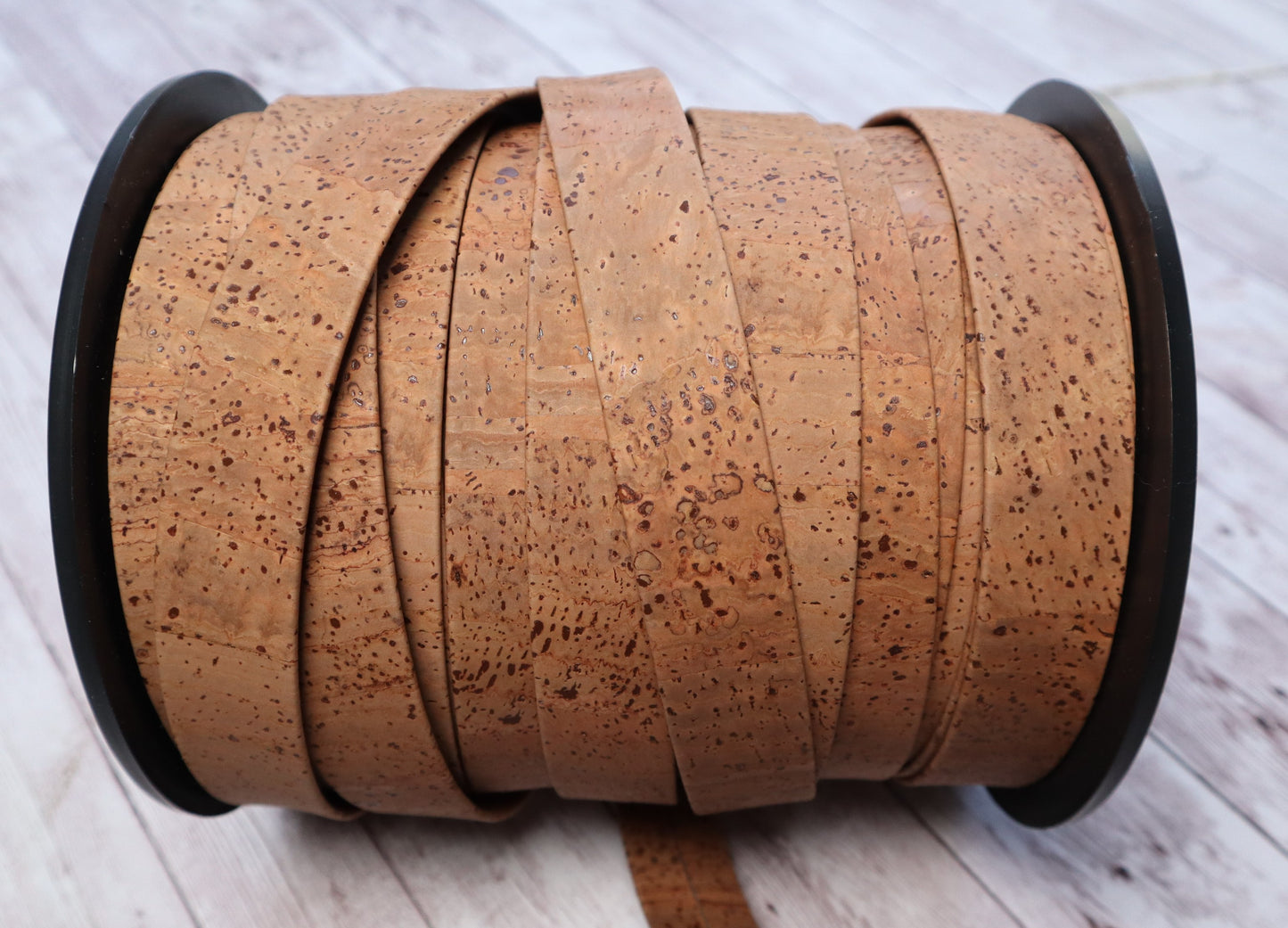 Flat Cork Cord by the Yard- Tobacco