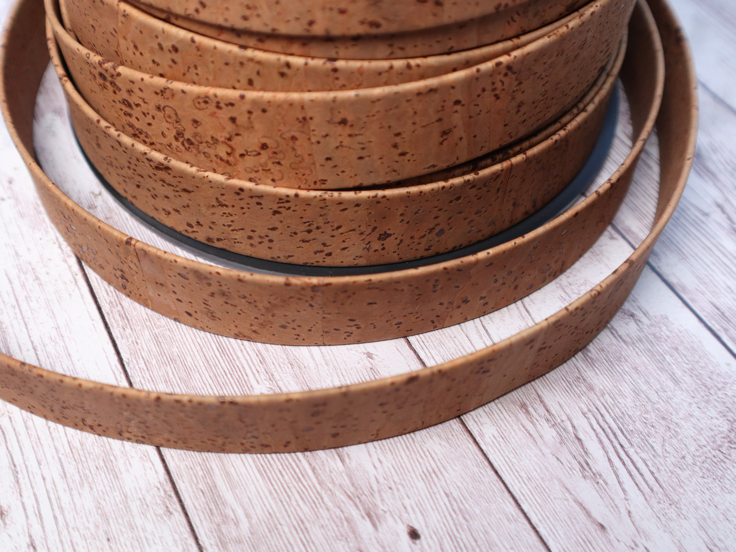 Flat Cork Cord by the Yard- Tobacco