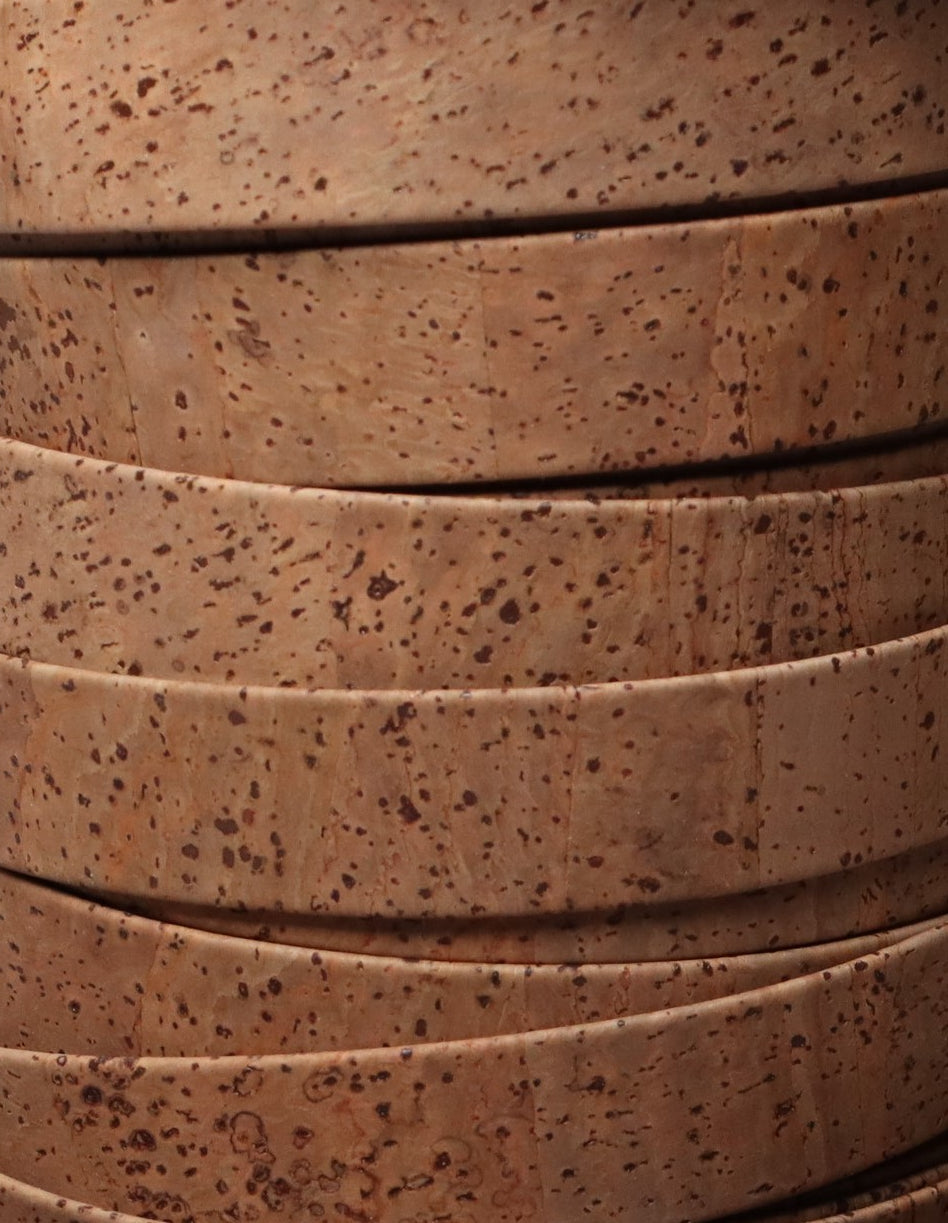 Flat Cork Cord by the Yard- Tobacco