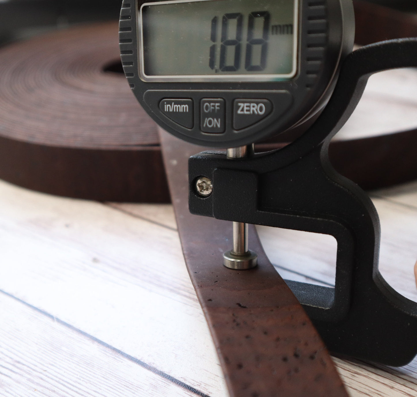 Flat Cork Cord by the Yard- Classic Brown