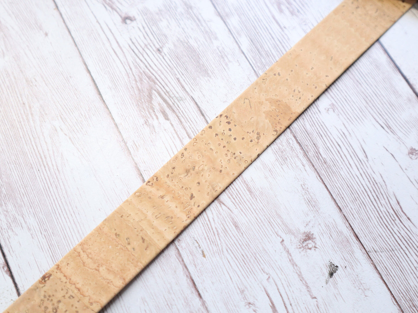 Flat Cork Cord by the Yard- Natural