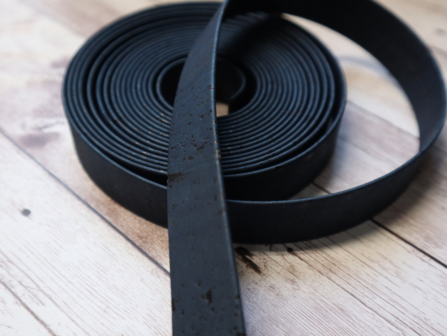 Flat Cork Cord by the Yard - Navy