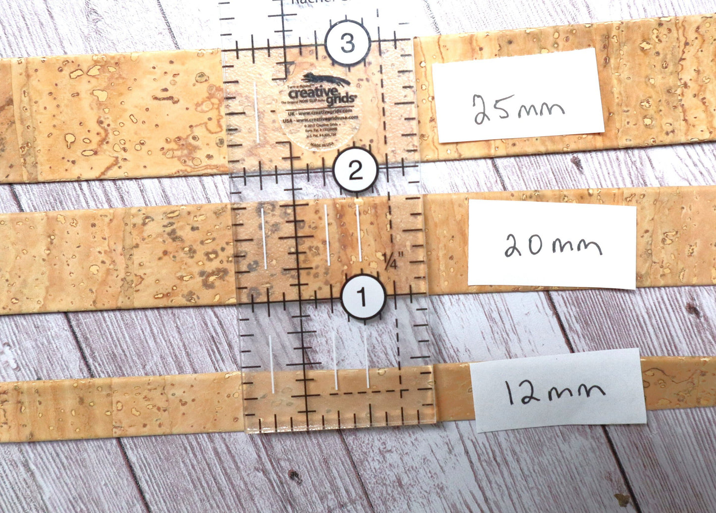 Flat Cork Cord by the Yard- Blue Lagoon