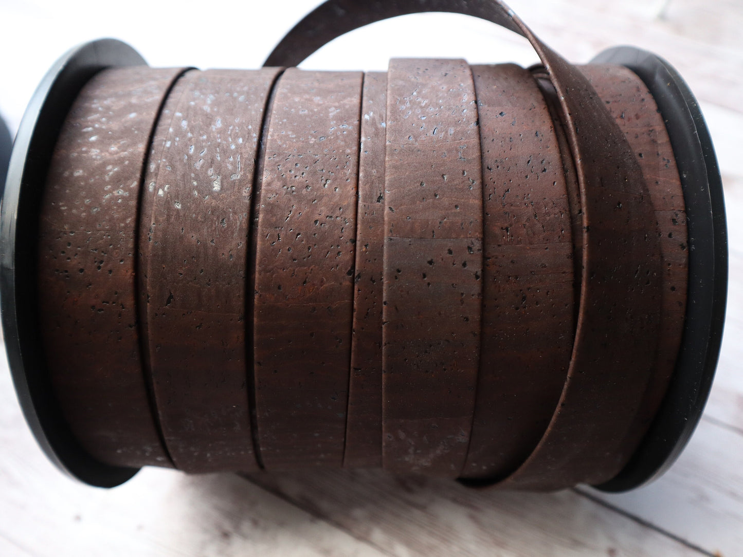 Flat Cork Cord by the Yard- Classic Brown