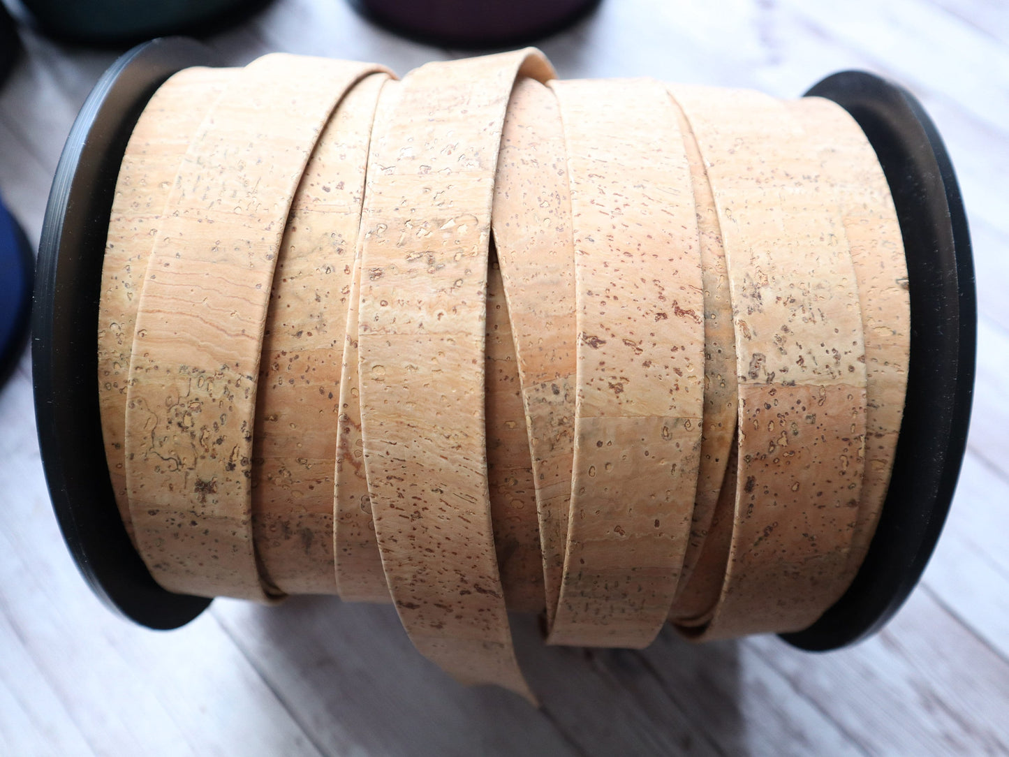 Flat Cork Cord by the Yard- Natural