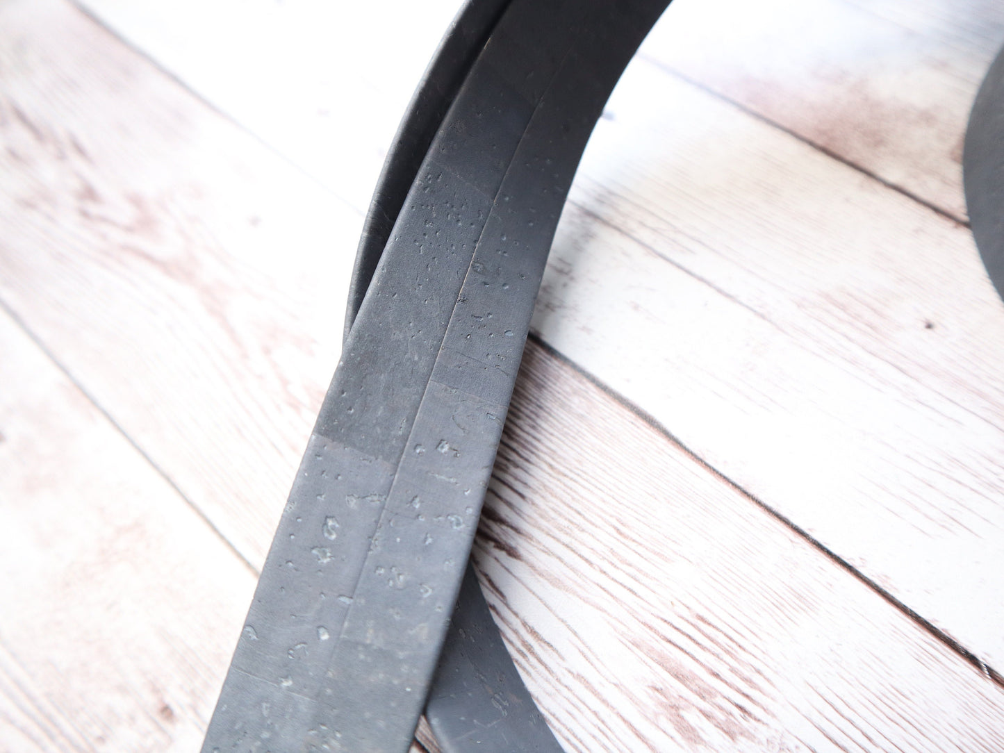 Flat Cork Cord by the Yard - Slate Grey