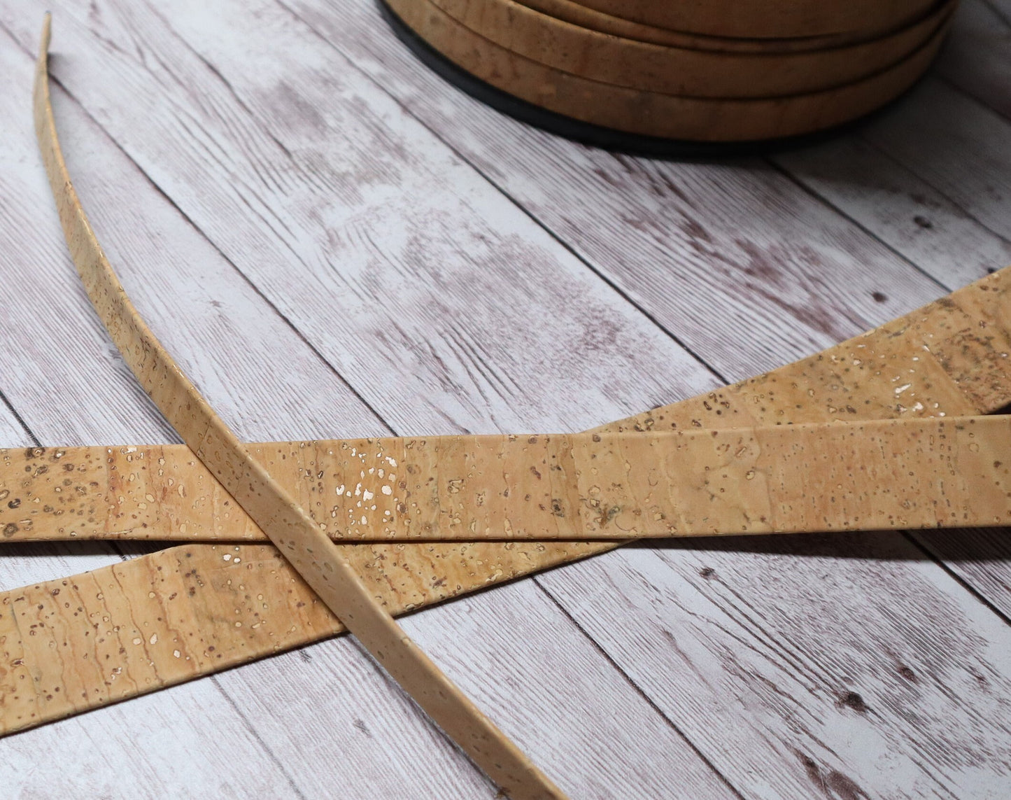 Flat Cork Cord by the Yard- Natural
