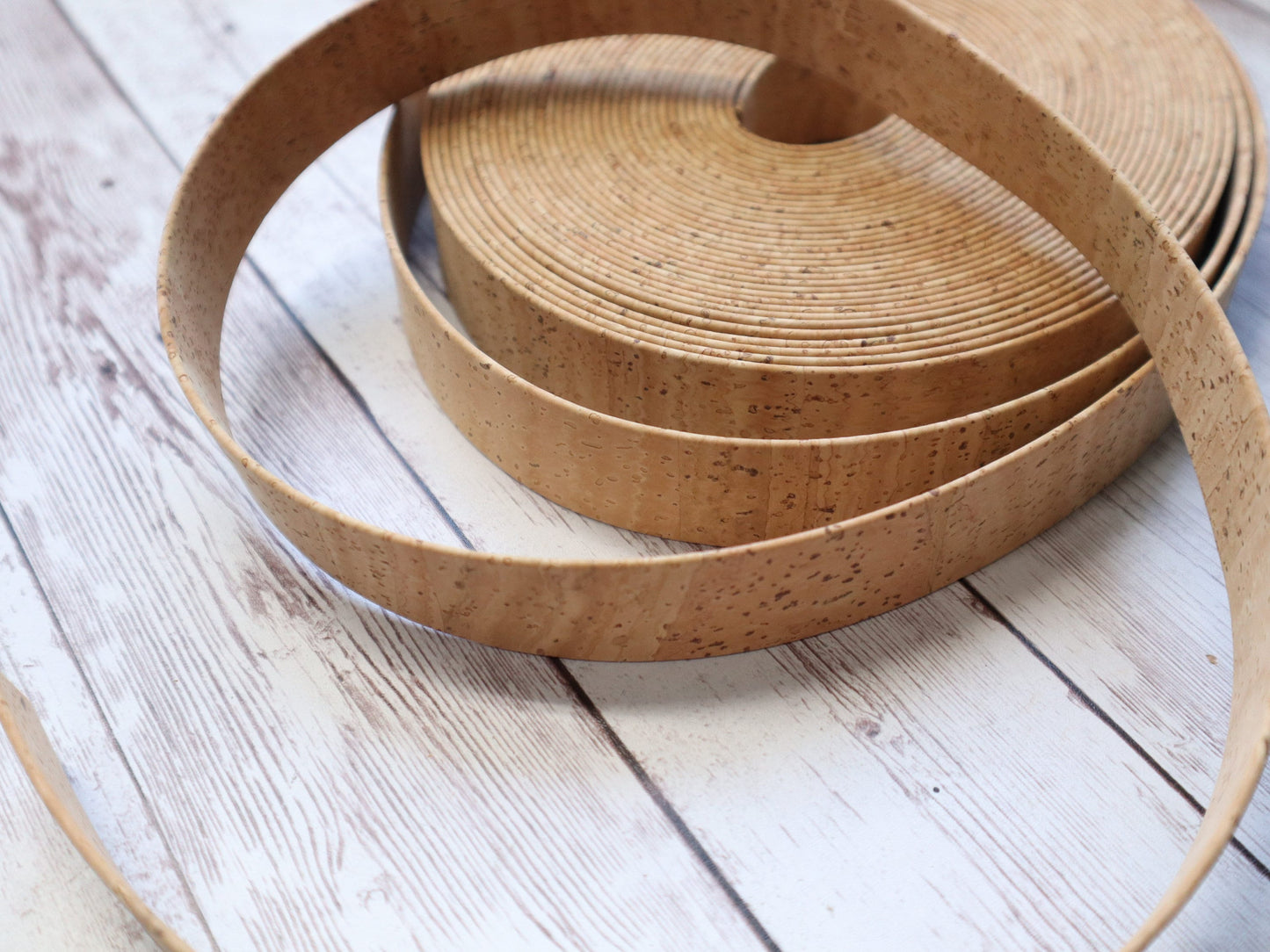 Flat Cork Cord by the Yard- Natural