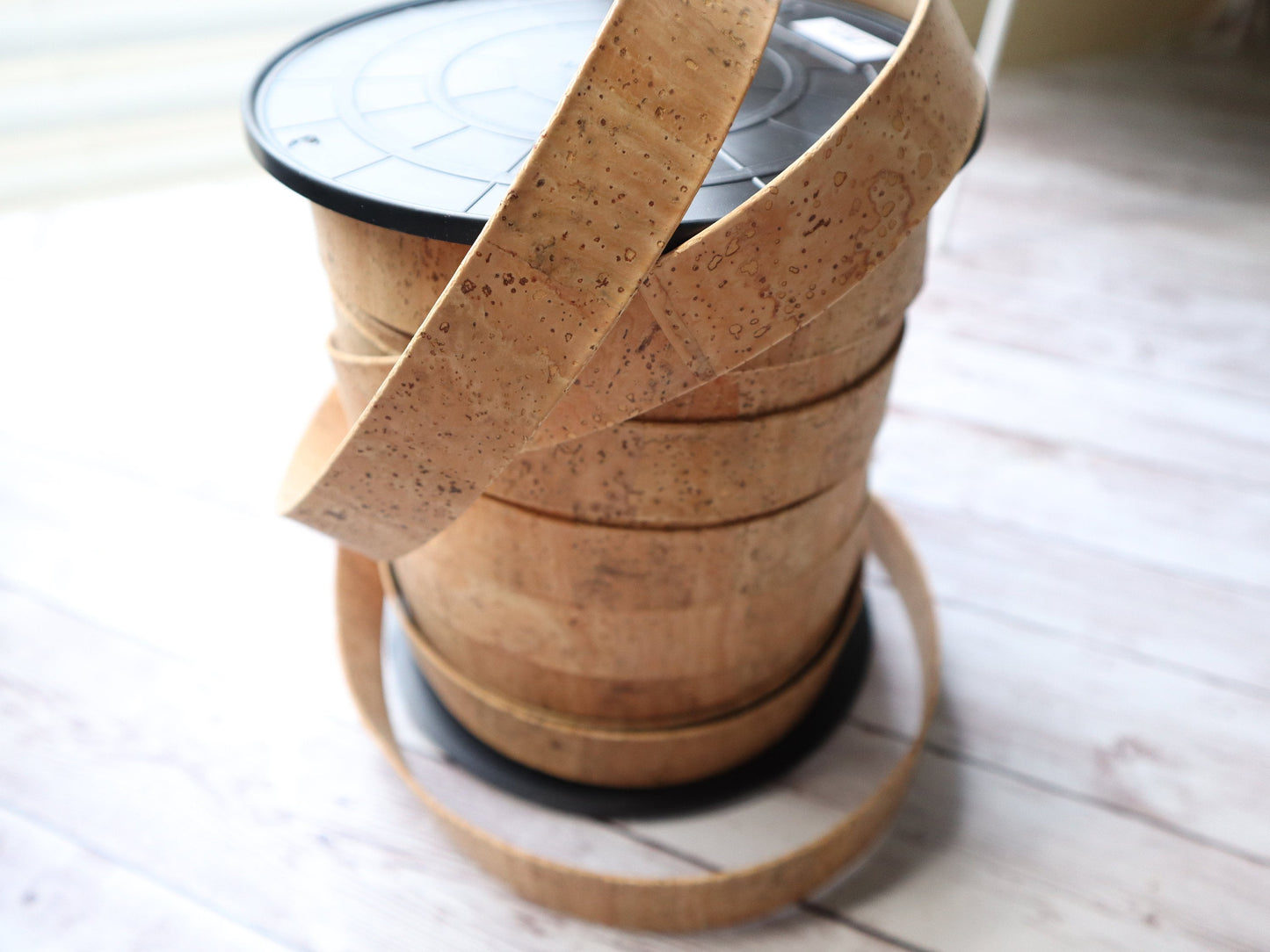 Flat Cork Cord by the Yard- Natural